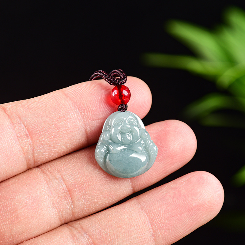 Jewelry & Watches Spółka Z Ograniczoną Odpowiedzialnością - Kalung Liontin Buddha Guanyin Giok Myanmar
