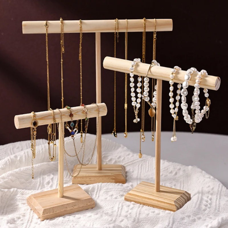 Jewelry And Watches Stores - Rak Penyimpanan Perhiasan Kayu Solid untuk