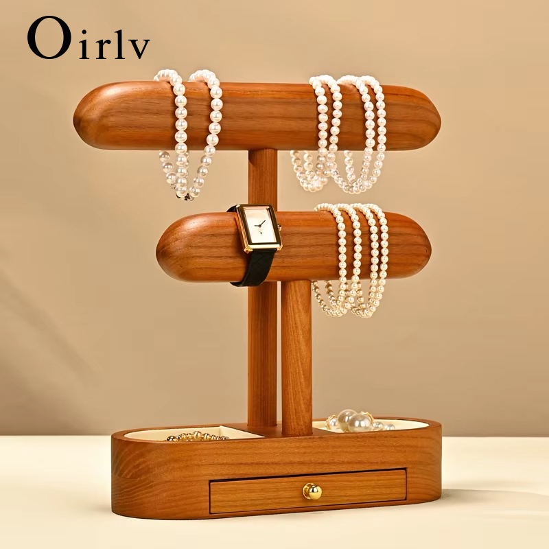 Jewelry And Watches Stores - Oirlv Stand Pajangan Perhiasan Kayu Solid