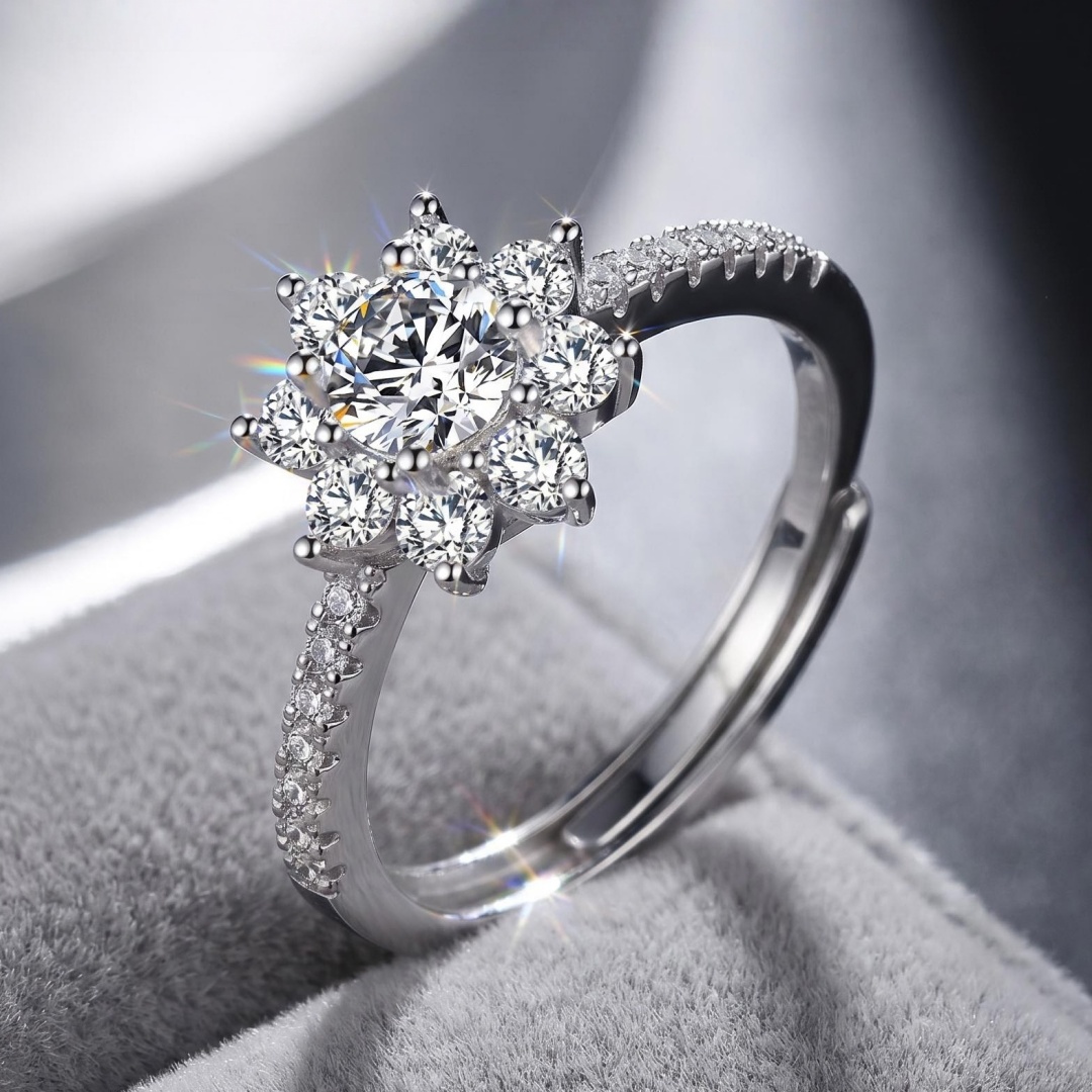 Statement Cocktail Ring - Cincin Perak Murni 925 Mewah Sederhana
