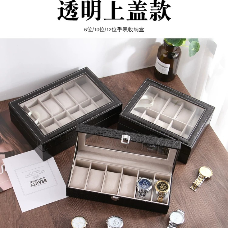 Jewelry Box Organizer Watches - Kotak Penyimpanan Jam Tangan Kulit Eropa