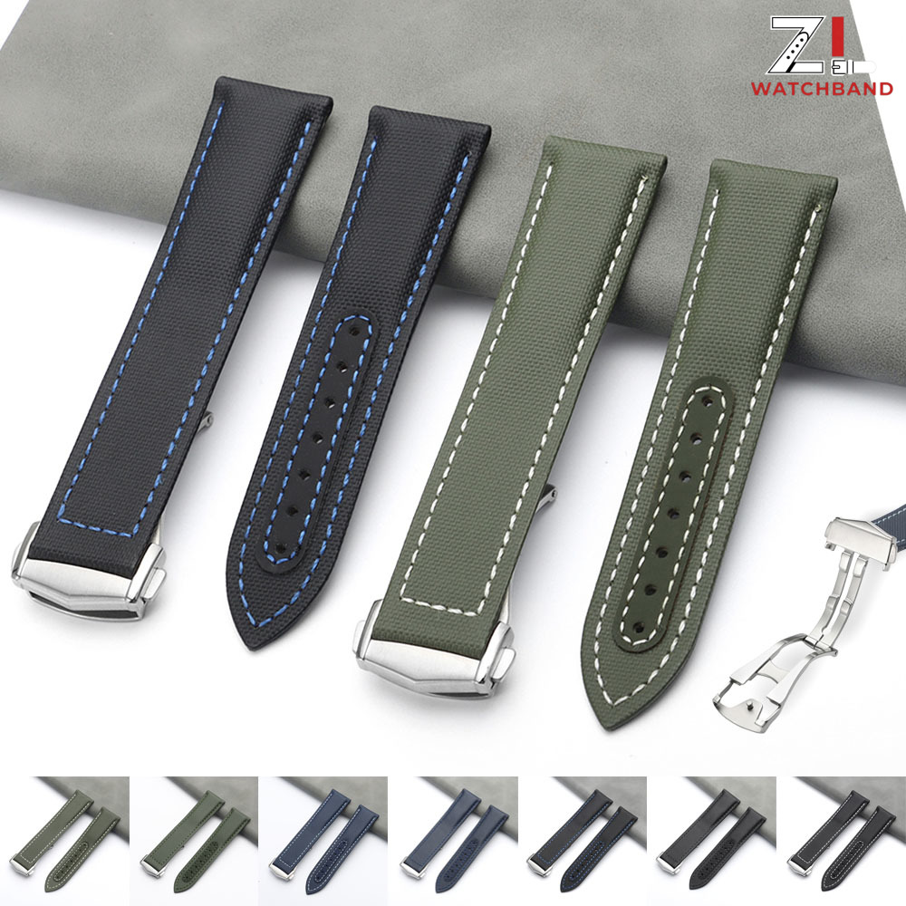 Omega Watch Seamaster - Tali Jam Tangan Kanvas Nylon 20mm