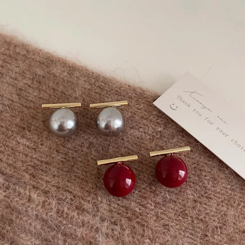 Pearl Stud Earrings - Anting Mutiara Perak 925 Gaya Korea