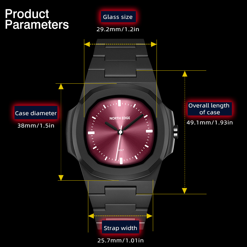 NORTH EDGE Jam Tangan untuk Pr - Jewelry Box Organizer Watches ulasan dan harga