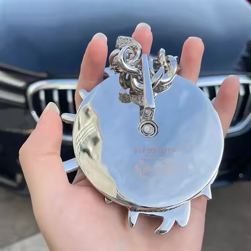 Kalung Liontin Putar Perak Ste - Hip Hop Chain Necklace ulasan dan harga