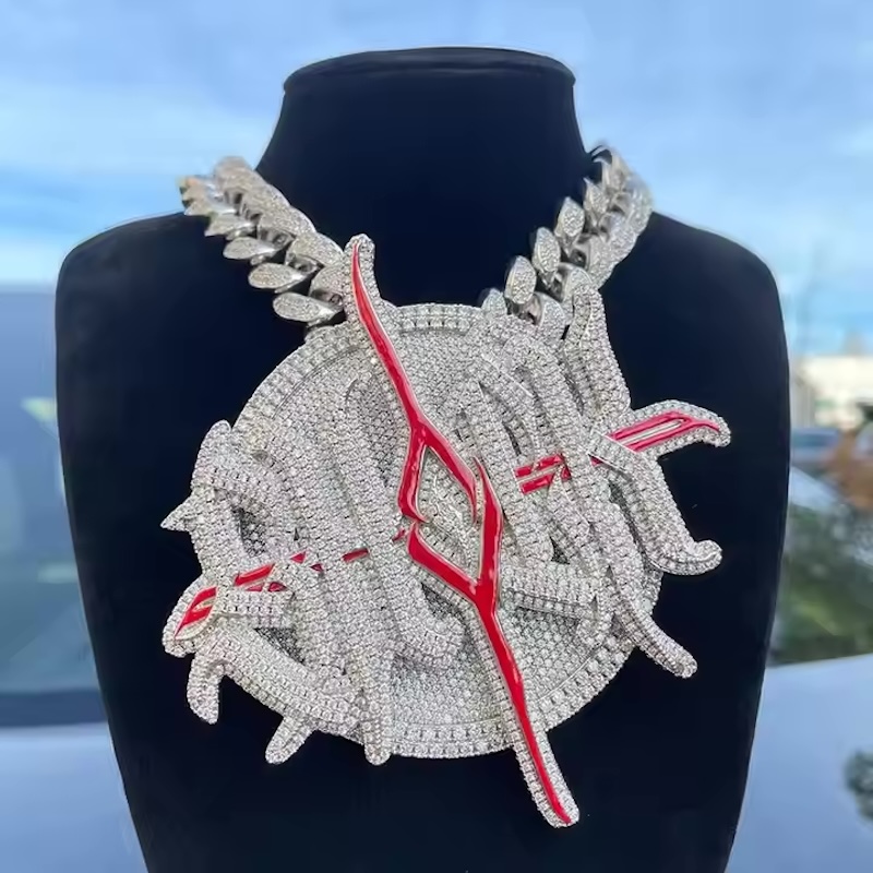 Kalung Liontin Putar Perak Ste - Hip Hop Chain Necklace ulasan dan harga