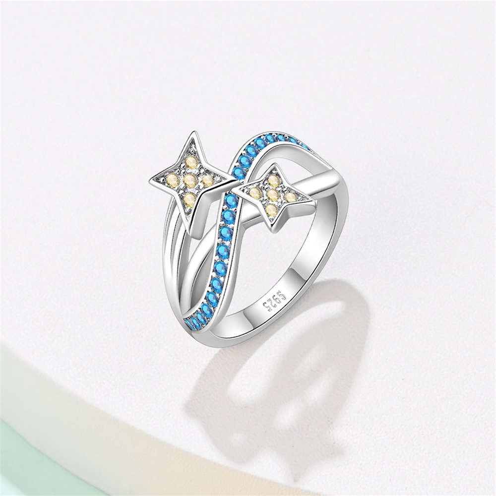 Cincin asli mode 925 warna per - Statement Cocktail Ring ulasan dan harga