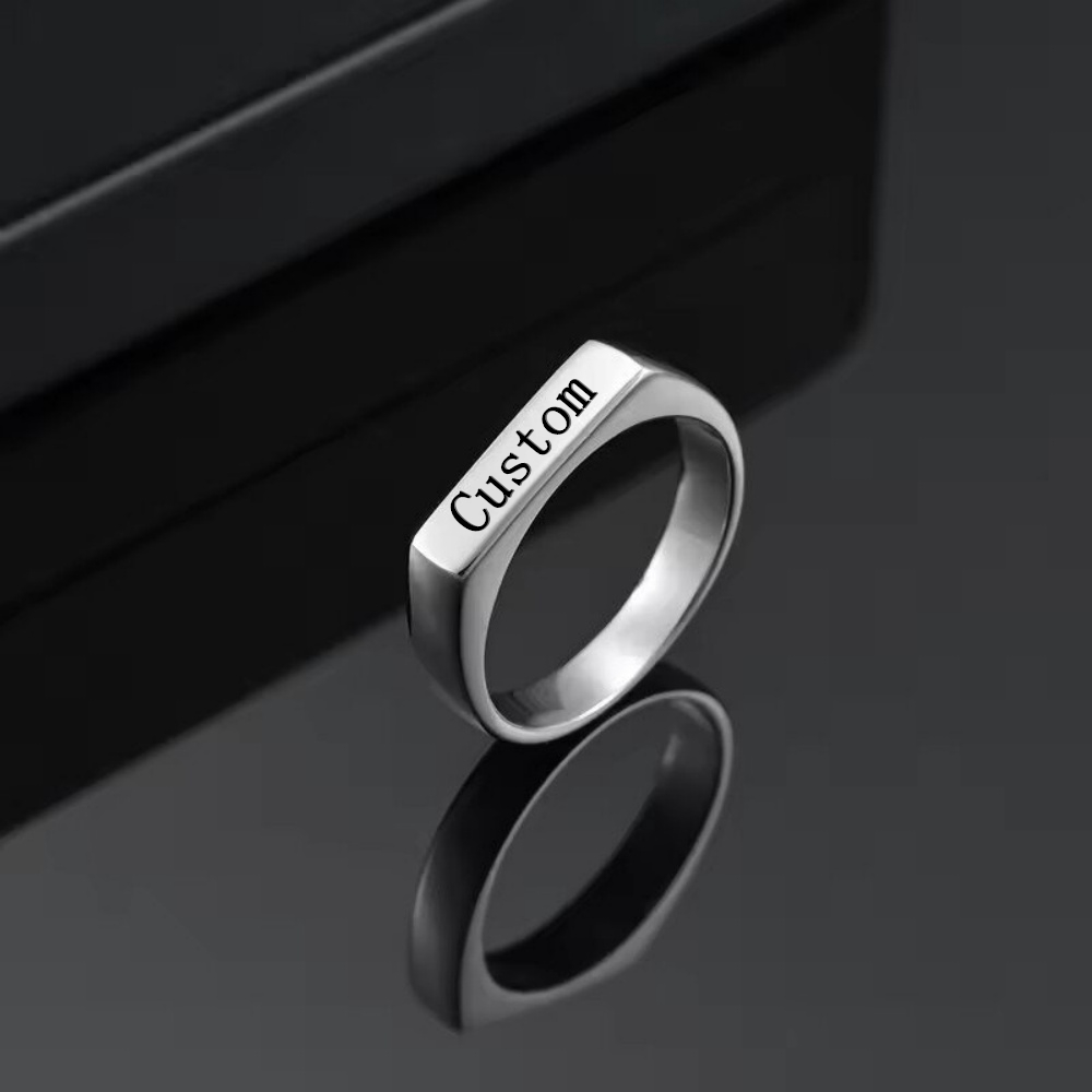 Cincin Baja Anti Karat Ukiran  - Statement Cocktail Ring ulasan dan harga