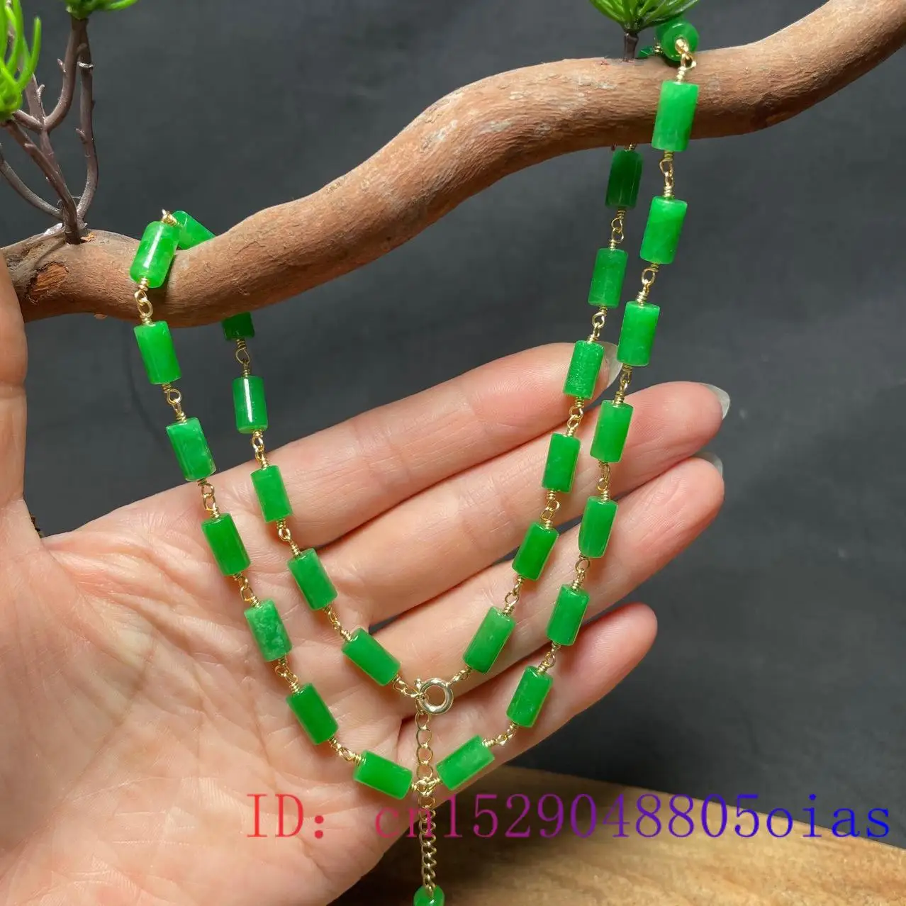 Kalung Manik-manik Giok Hijau  - Jewelry & Watches Spółka Z Ograniczoną Odpowiedzialnością ulasan dan harga