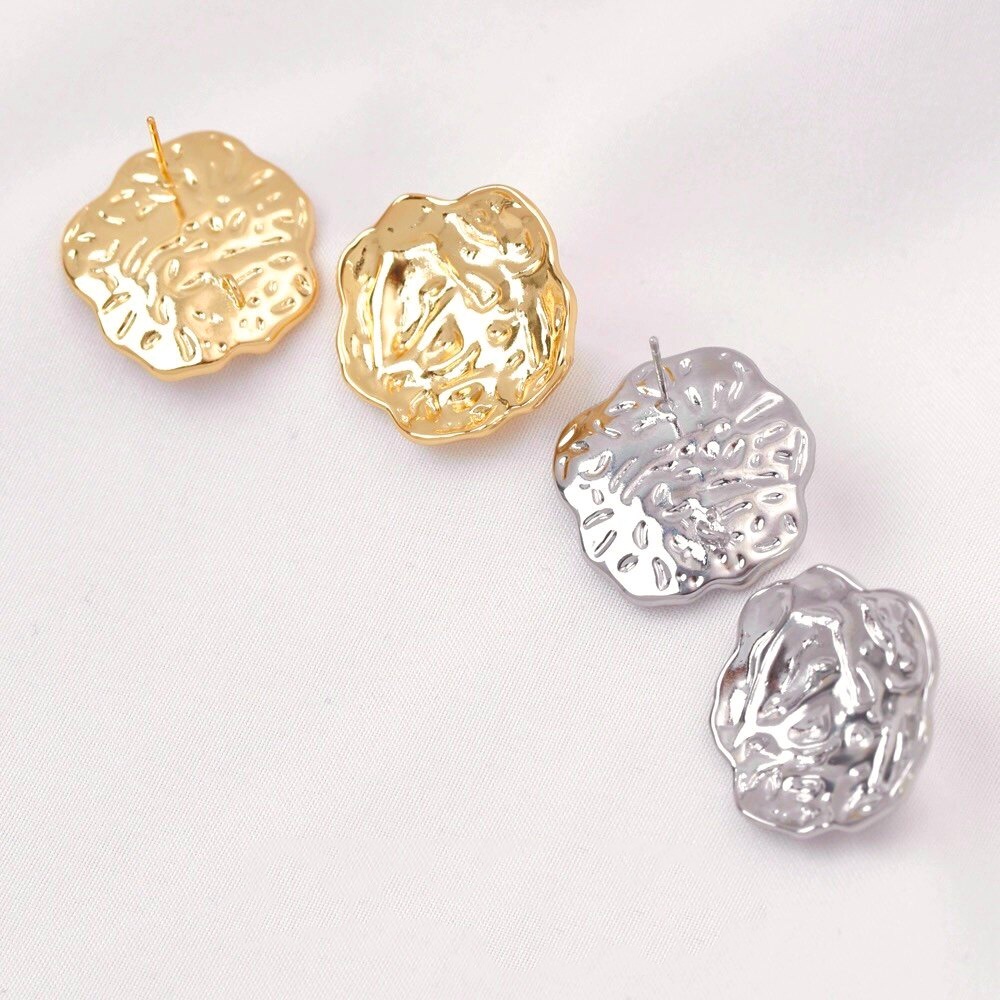 2 buah anting-anting bunga ber - Pearl Stud Earrings ulasan dan harga