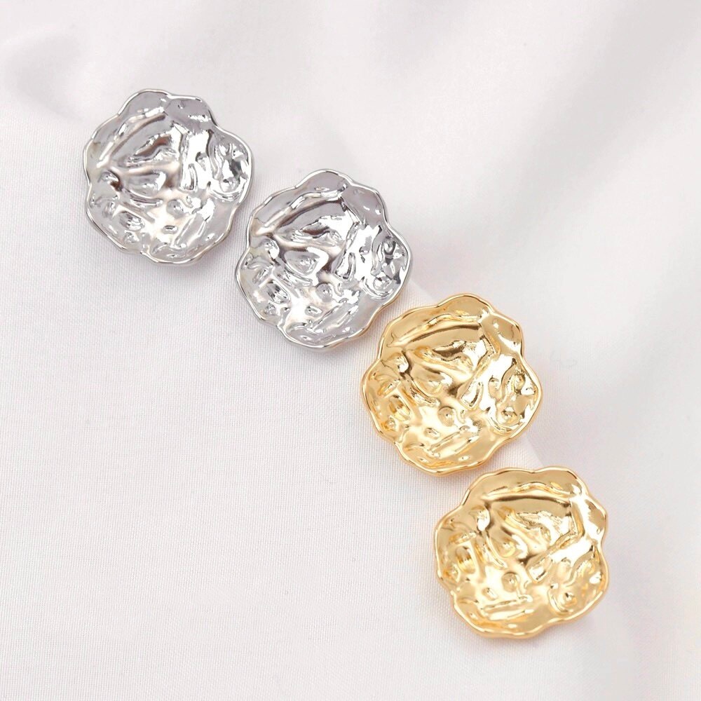 2 buah anting-anting bunga ber - Pearl Stud Earrings ulasan dan harga
