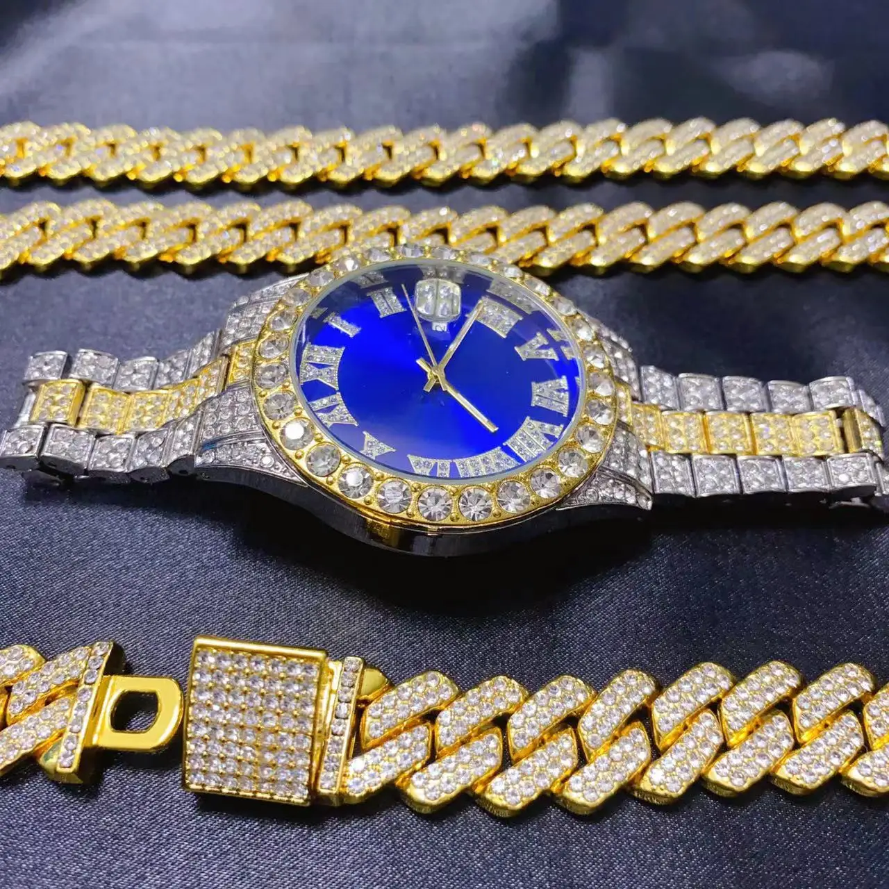 3PCS Set Perhiasan Kalender Hi - Icebox Jewelry Watches ulasan dan harga