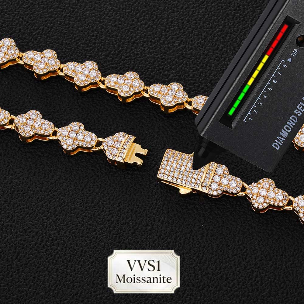 Kalung Tenis Nuoya Brass/925 V - Hip Hop Chain Necklace ulasan dan harga