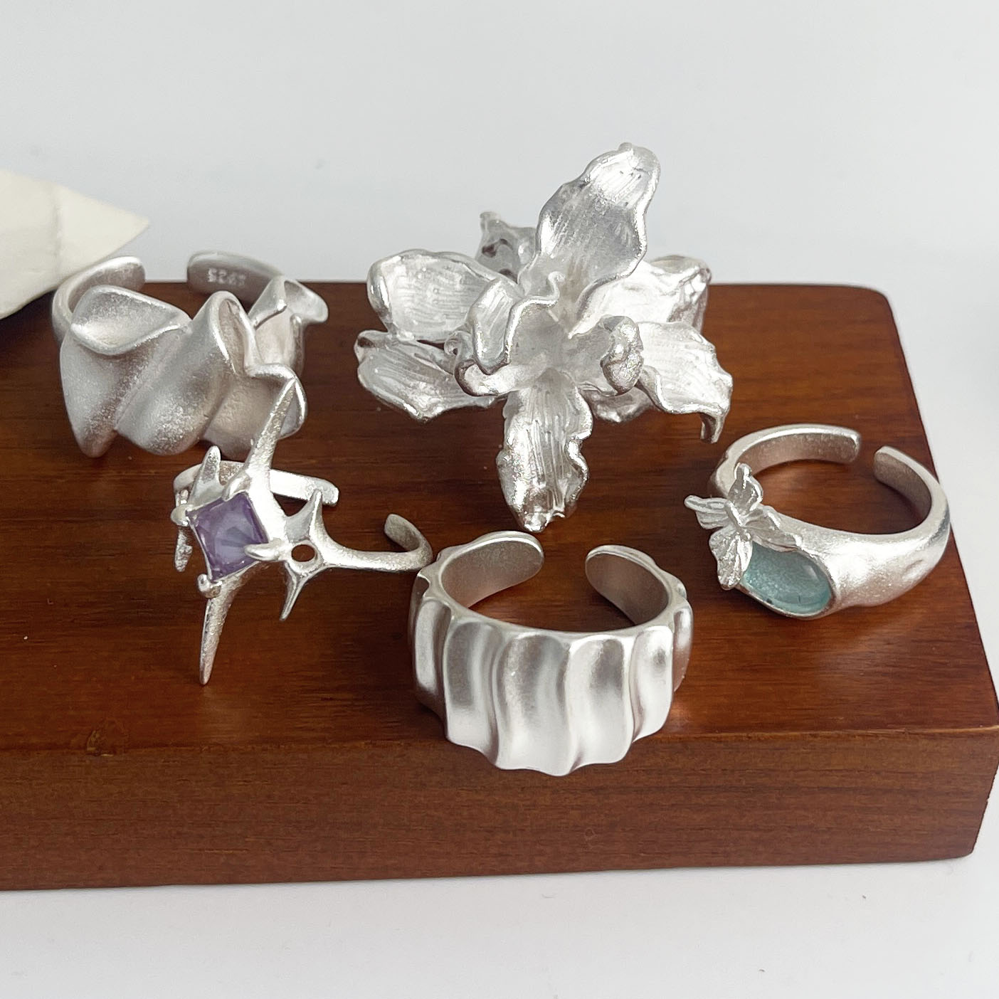 Cincin Perak Murni 925 untuk W - Statement Cocktail Ring ulasan dan harga