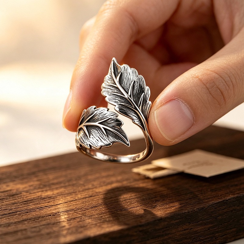 Cincin Perak Sterling 925 untu - Statement Cocktail Ring ulasan dan harga
