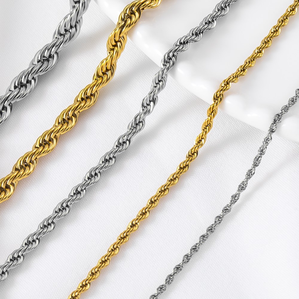 Rantai Tali Baja Anti Karat 0, - Hip Hop Chain Necklace ulasan dan harga
