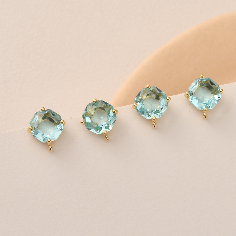 10 Pasang Warna Segi Kaca Pers - Pearl Stud Earrings ulasan dan harga