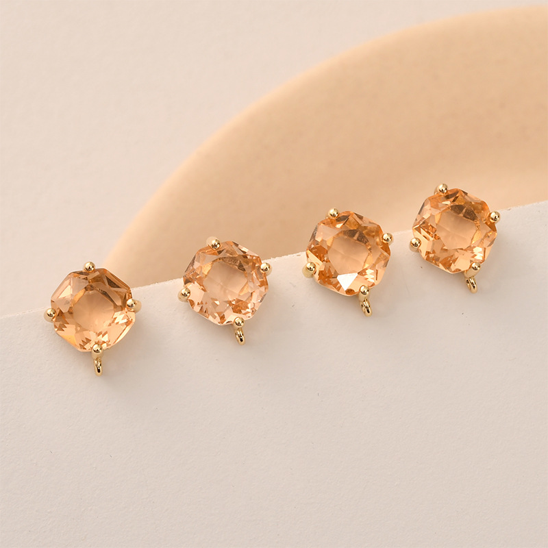 10 Pasang Warna Segi Kaca Pers - Pearl Stud Earrings ulasan dan harga