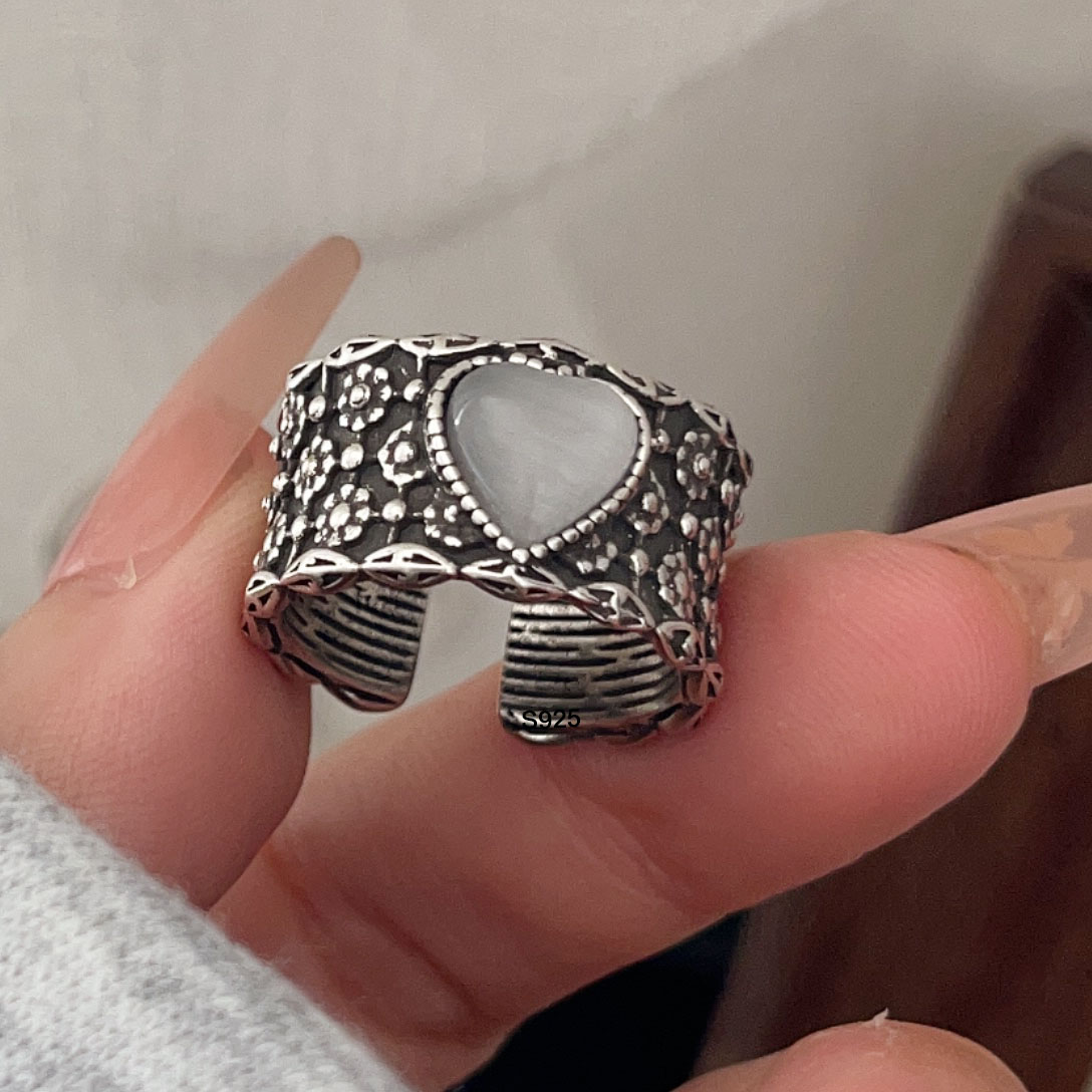 Cincin Perak Sterling 925 Untu - Statement Cocktail Ring ulasan dan harga