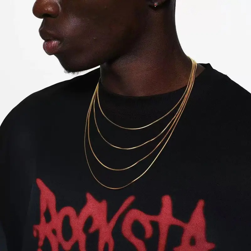 B&C Kalung Rantai Ular Oktagon - Hip Hop Chain Necklace ulasan dan harga
