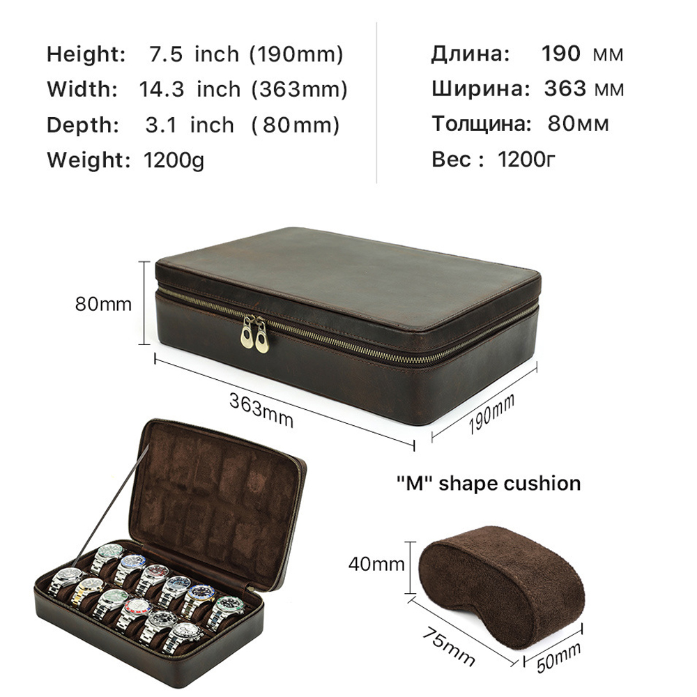 KOTAK JAM TANGAN KULIT VINTAGE - Best Jewelry Watches ulasan dan harga