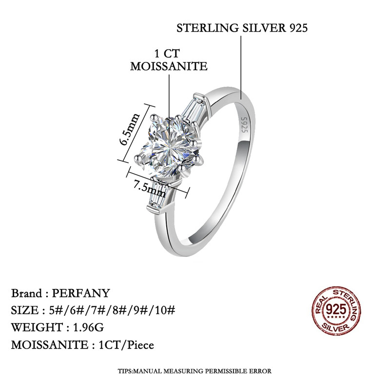Cincin pertunangan Moissanite  - Statement Cocktail Ring ulasan dan harga