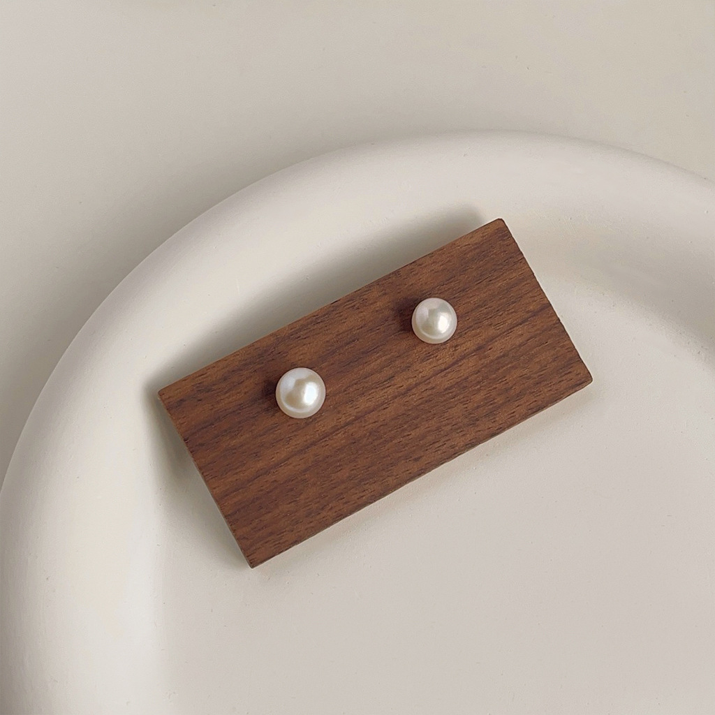 Aksesoris DIY Anting Mutiara A - Pearl Stud Earrings ulasan dan harga